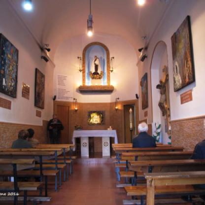 Interior de la ermita del Carmel en la actualidad.Foto de Carles Cadena.